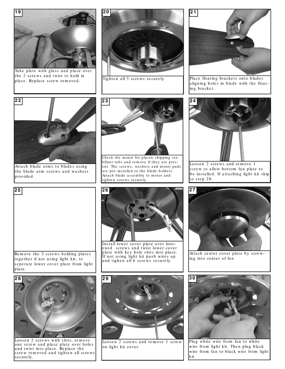 Monte Carlo Fan Company 5OBR52 owner manual 