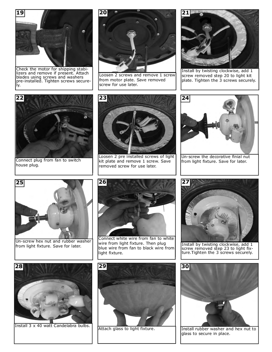 Monte Carlo Fan Company 5RH52 installation instructions 