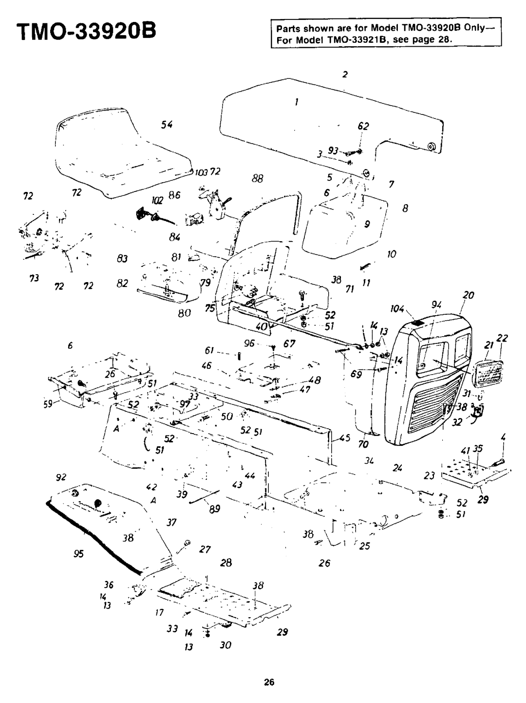 Montgomery Ward TMO-33920B, TMO-33921B manual 