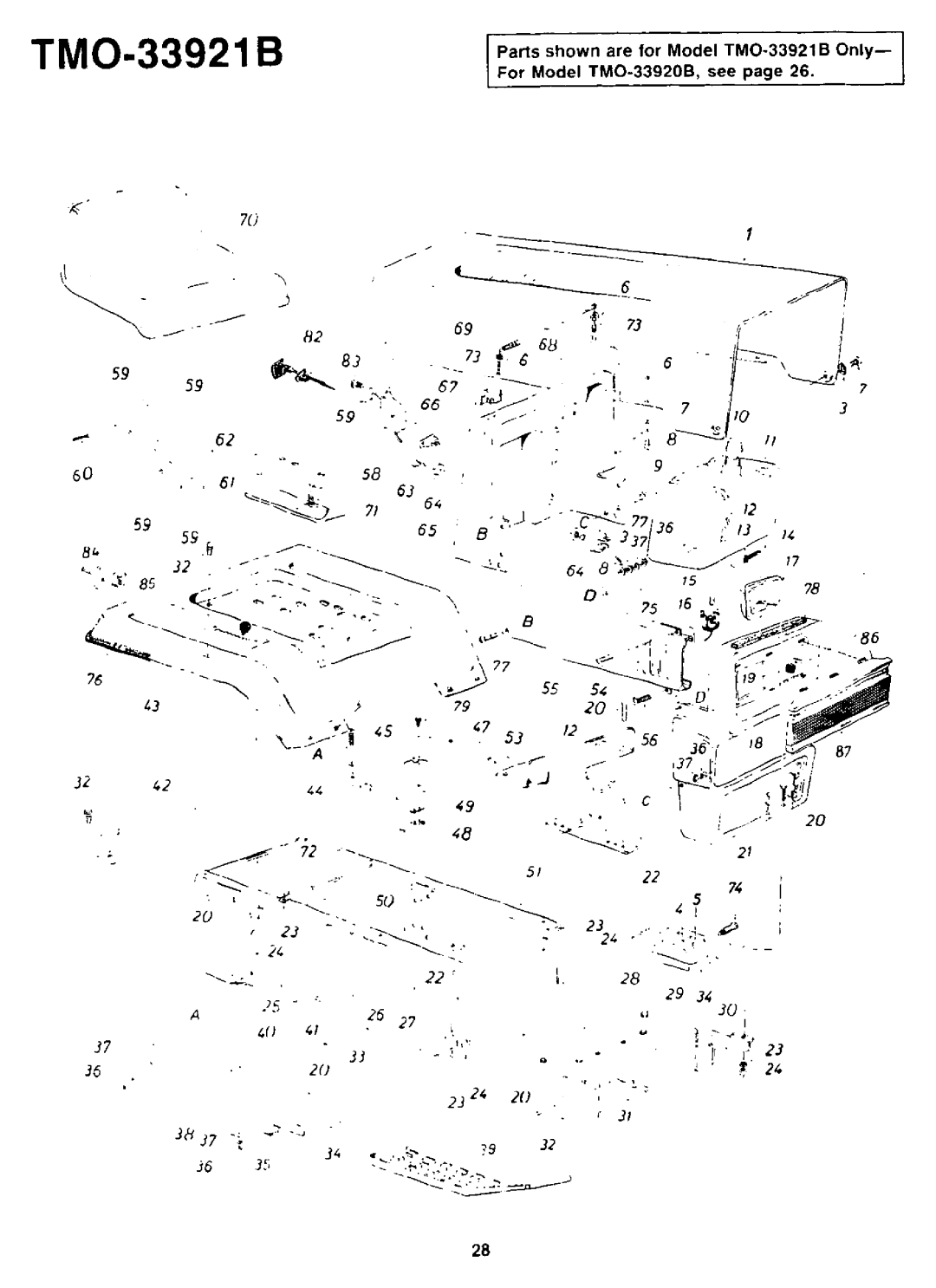 Montgomery Ward TMO-33920B, TMO-33921B manual 