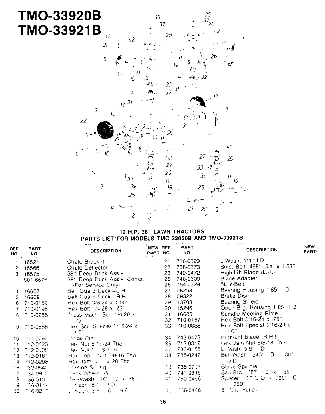 Montgomery Ward TMO-33920B, TMO-33921B manual 