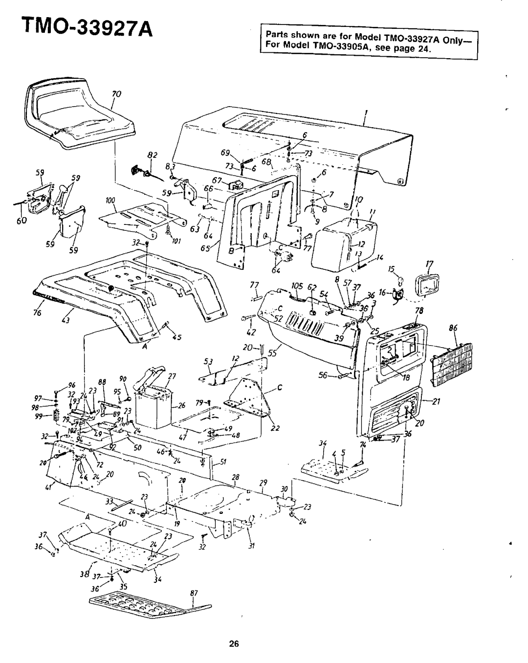 Montgomery Ward TMO-33927 A, TMO-33905 A manual 