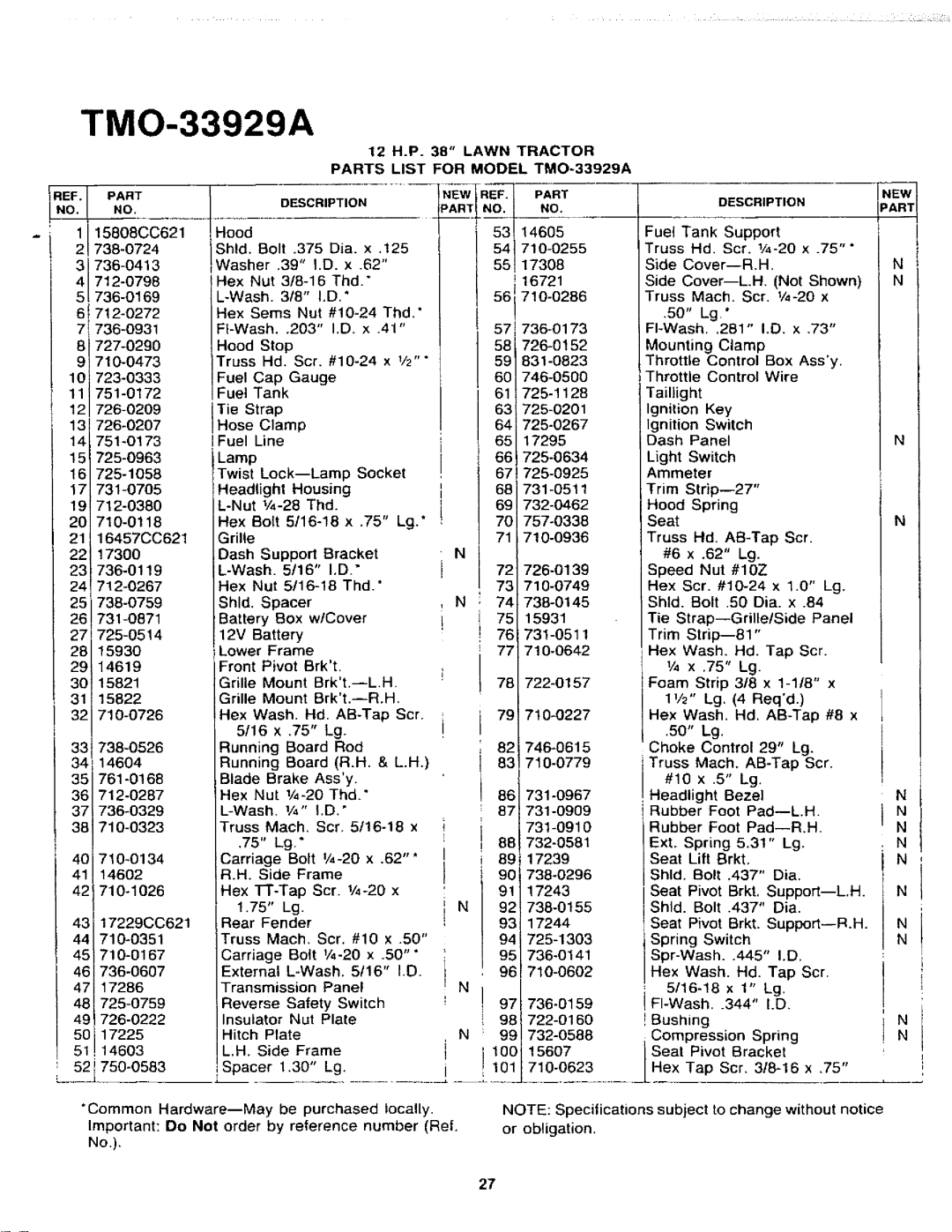 Montgomery Ward TMO-33925A, TMO-33929A manual 