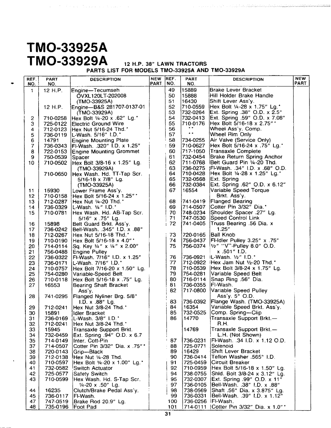 Montgomery Ward TMO-33925A, TMO-33929A manual 