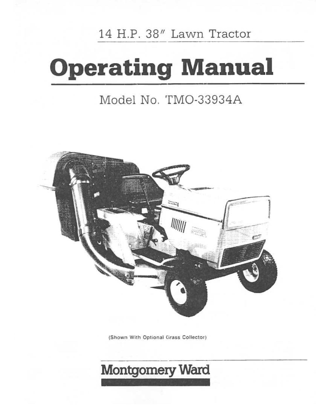 Montgomery Ward TMO-33934A manual 