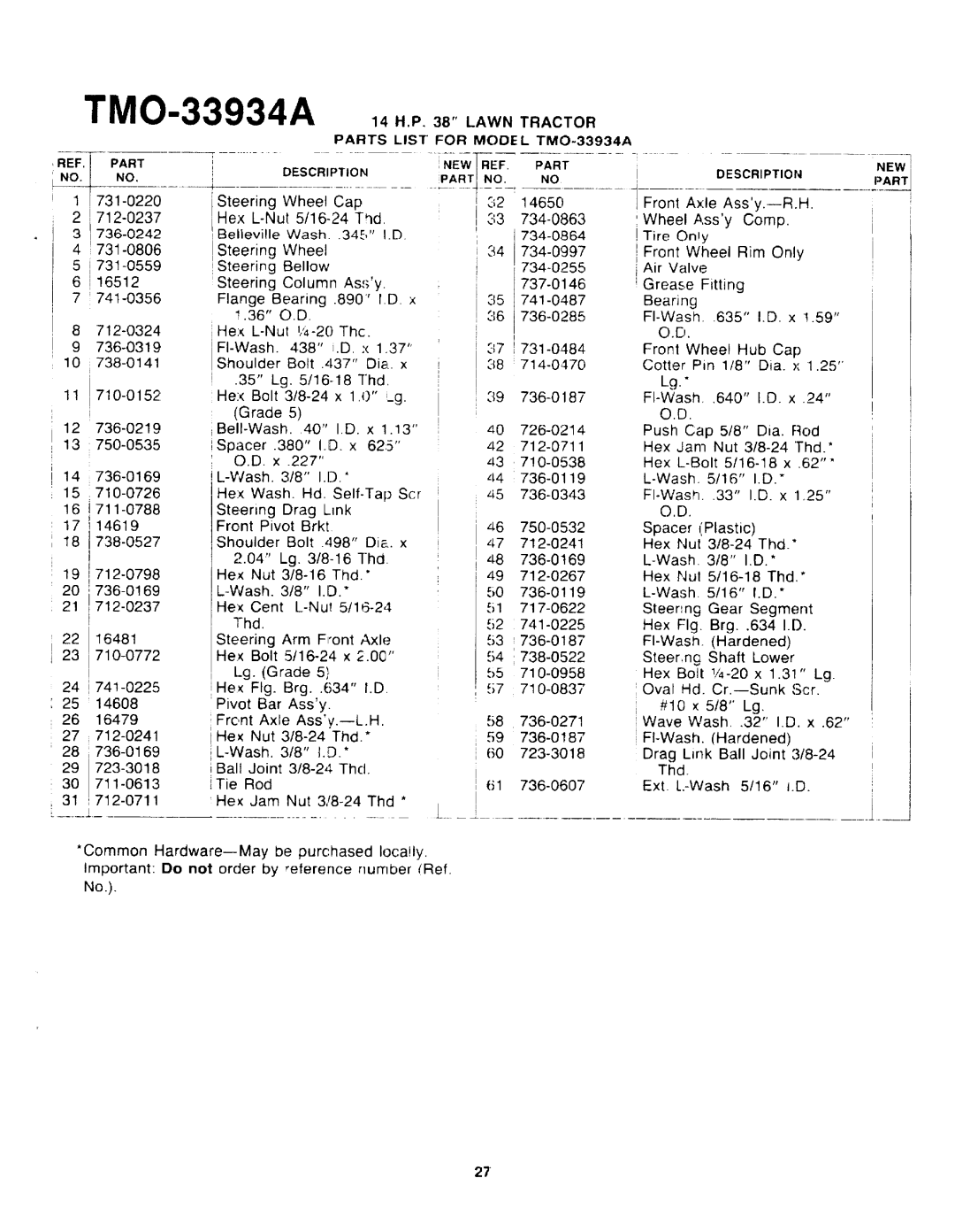 Montgomery Ward TMO-33934A manual 