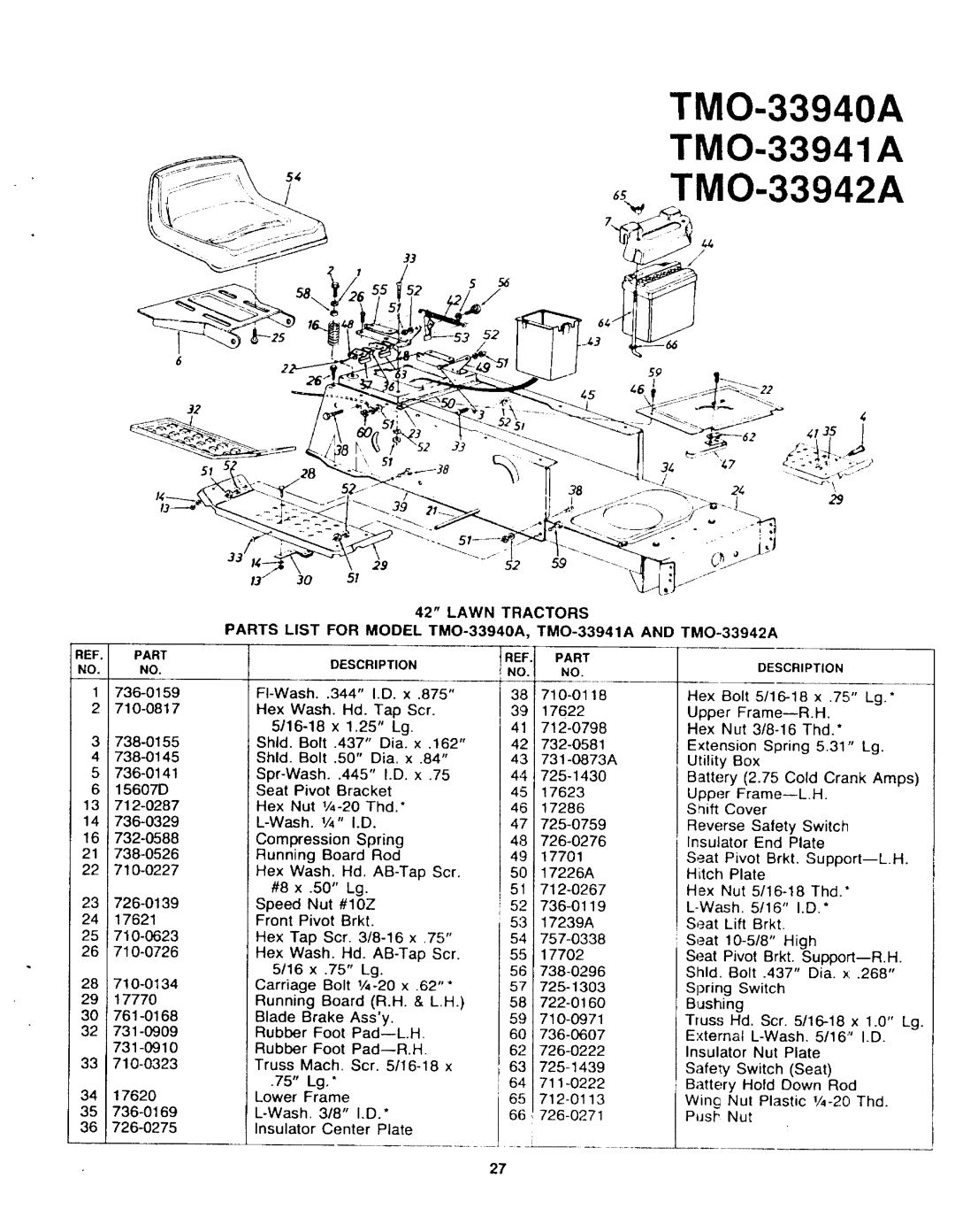 Montgomery Ward TMO-33941A, TMO-33940A, TMO-33942A manual 