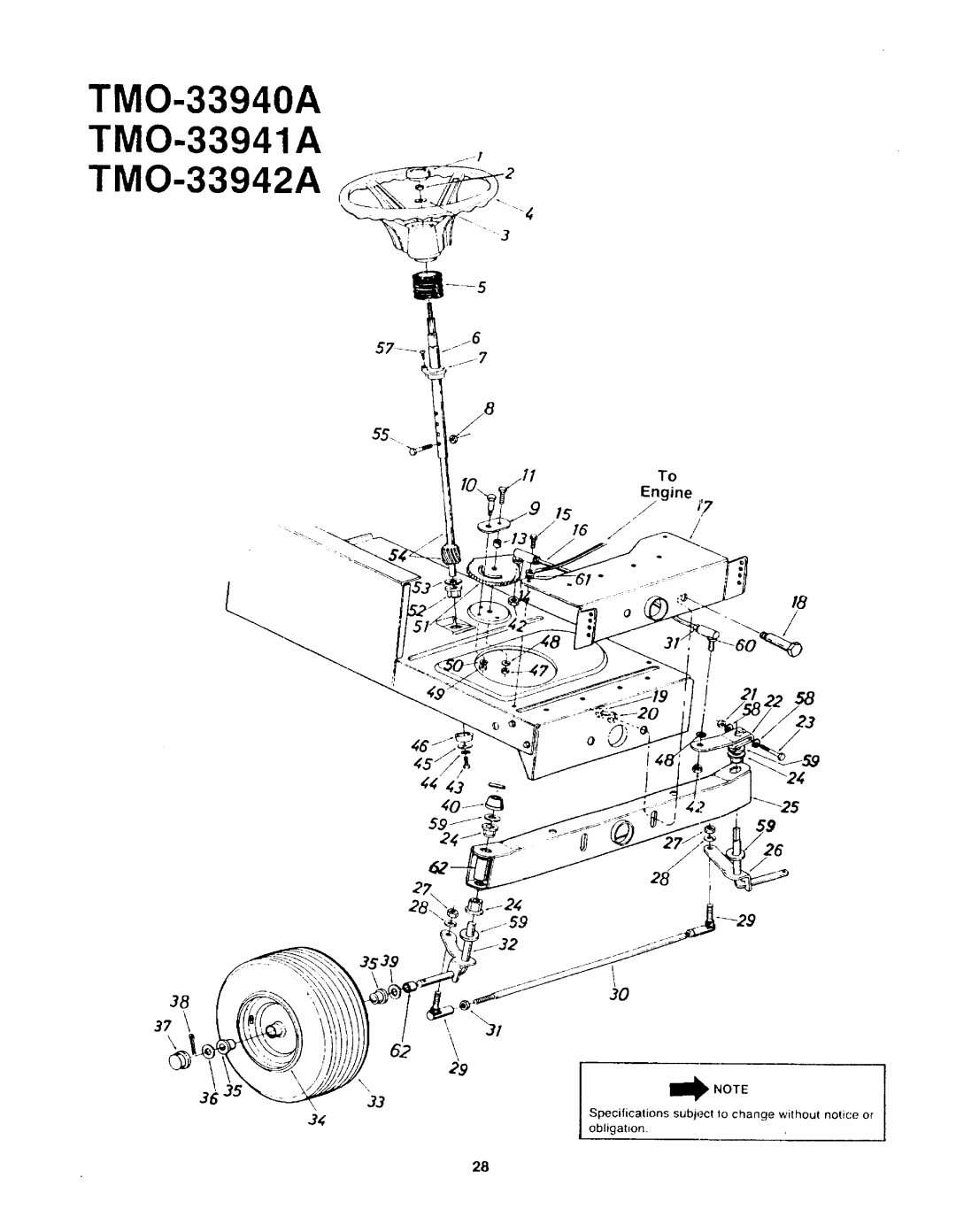 Montgomery Ward TMO-33940A, TMO-33941A, TMO-33942A manual 