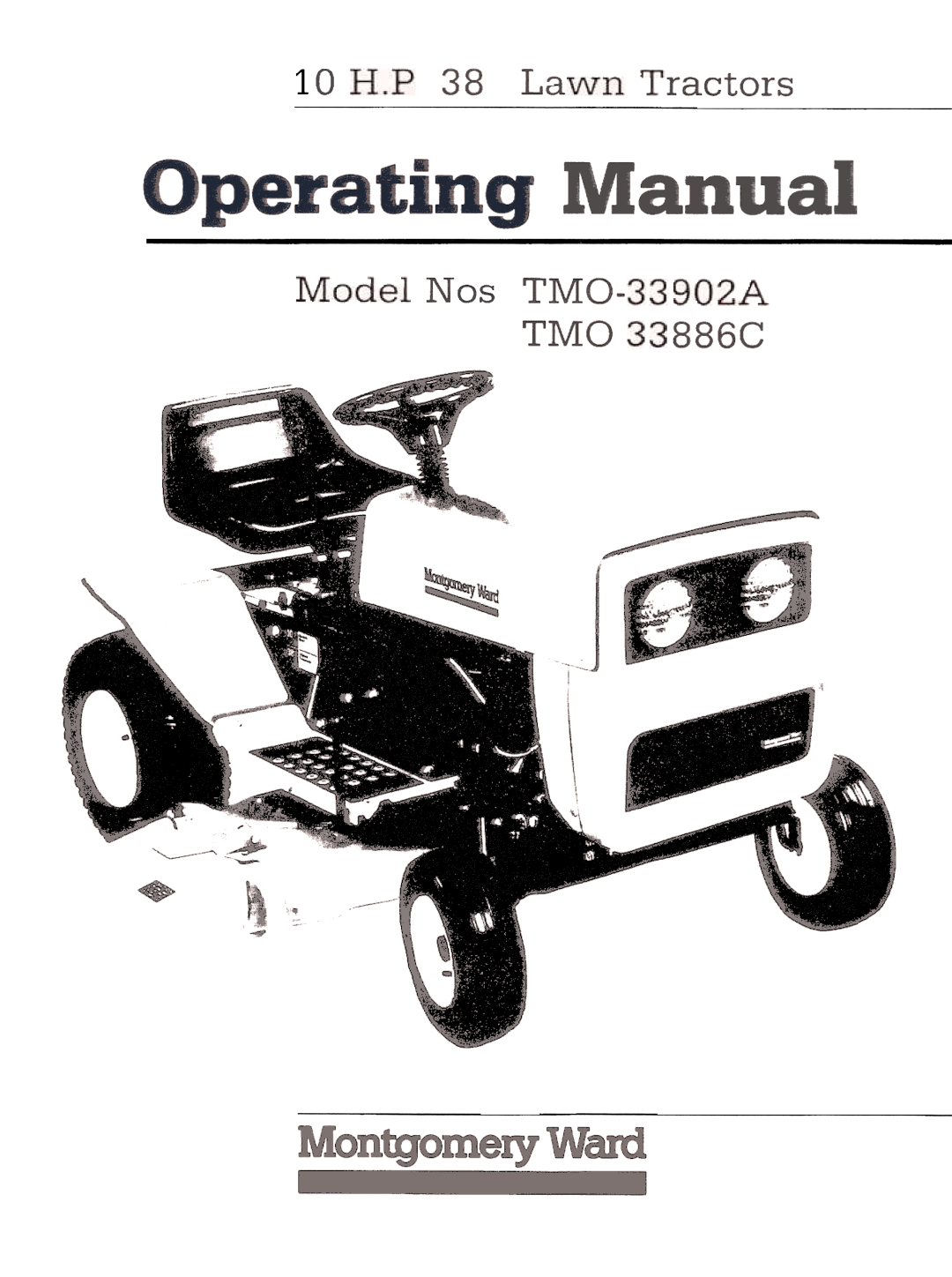 Montgomery Ward TMO-33902A, TMO-33986C manual 