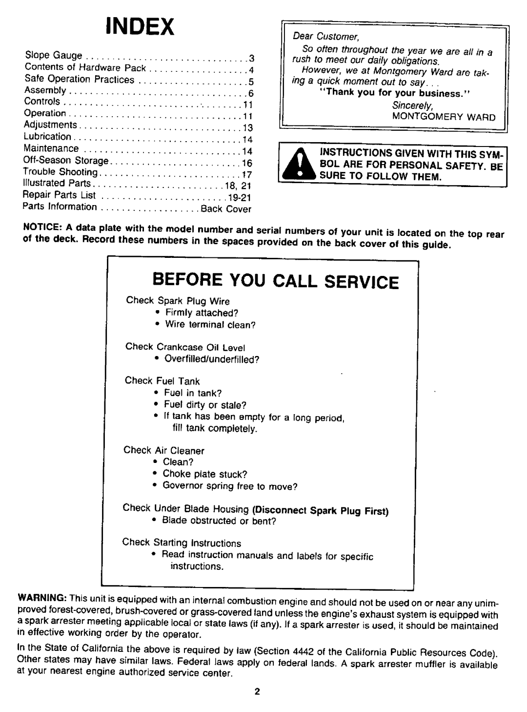 Montgomery Ward TMO-37448A manual 