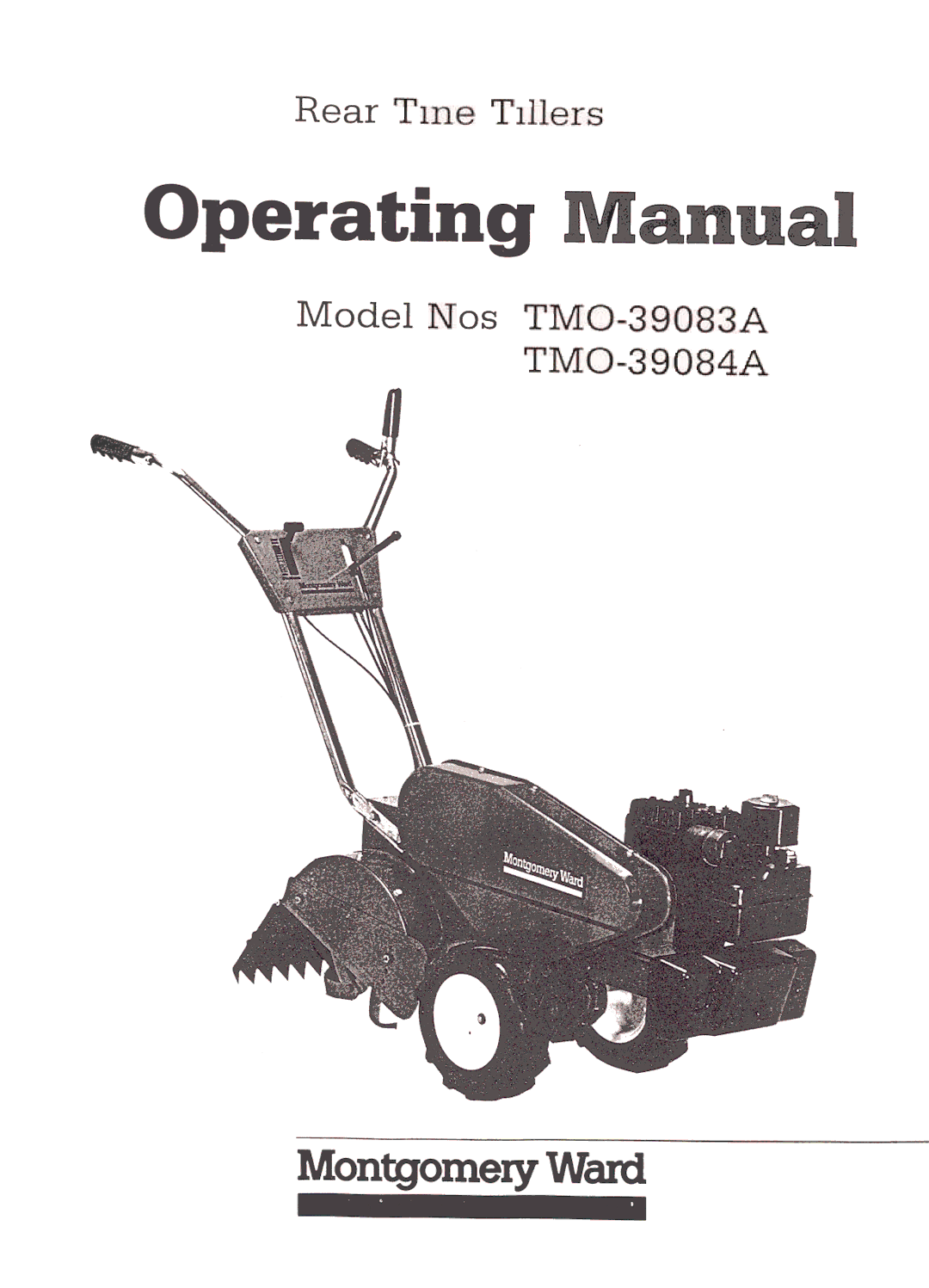 Montgomery Ward TMO-39084A, TMO-39083A manual 