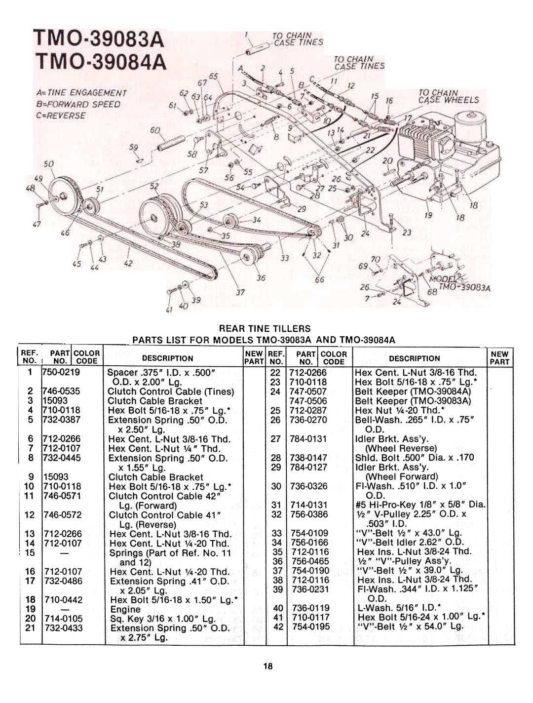 Montgomery Ward TMO-39083A, TMO-39084A manual 710-0442, 714-0105, 710-0117 