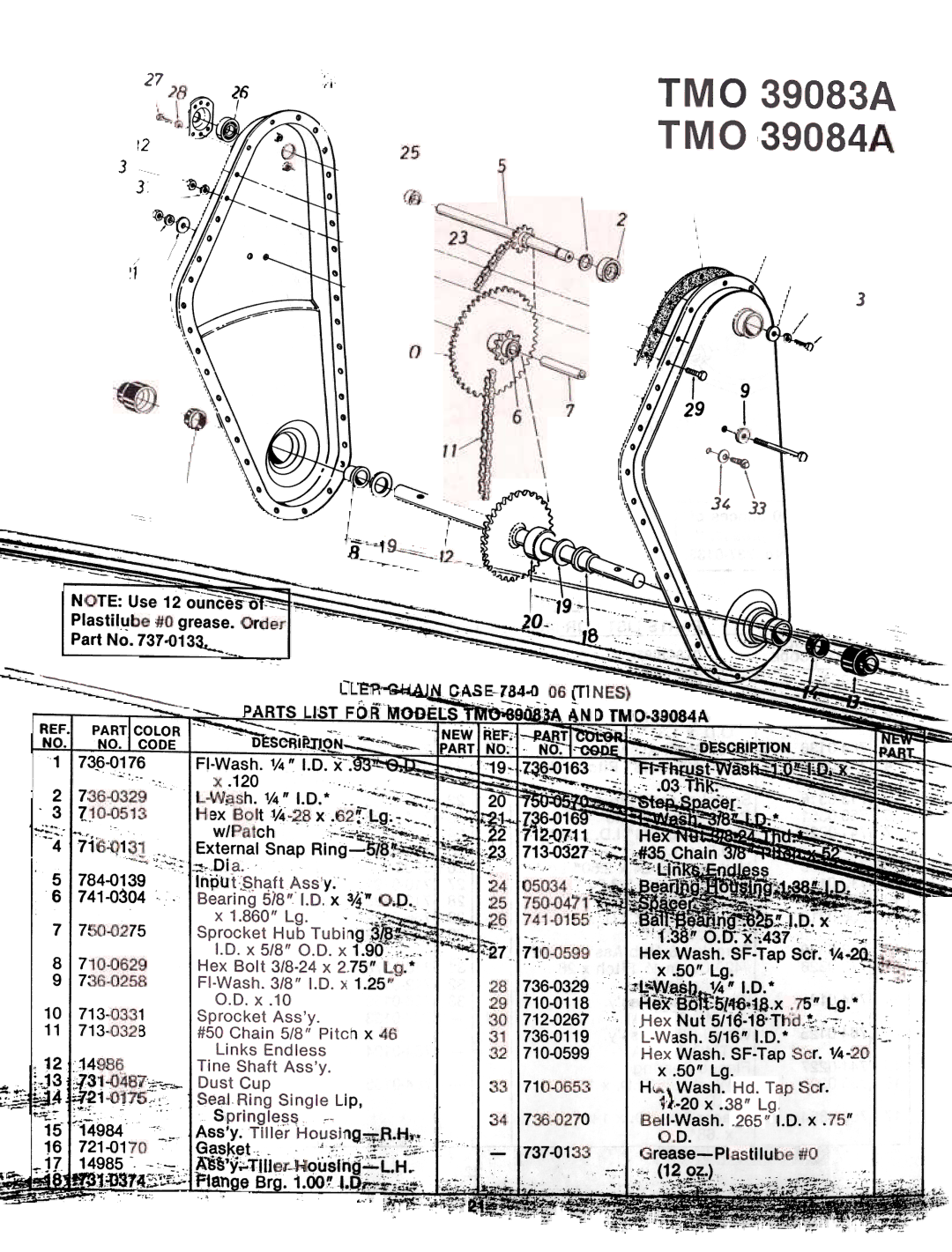 Montgomery Ward TMO-39084A, TMO-39083A manual 