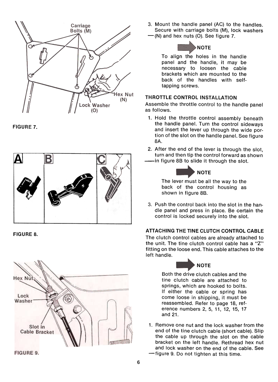 Montgomery Ward TMO-39083A, TMO-39084A manual Necessary to loosen the cable brackets which are mounted to, Left handle 