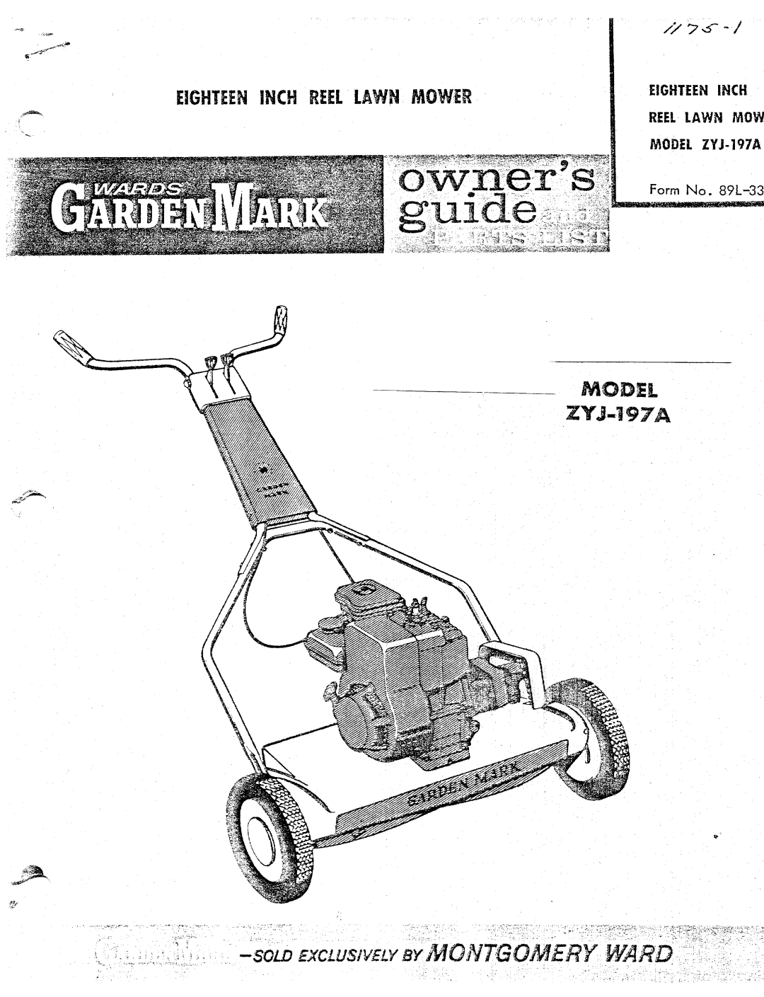 Montgomery Ward ZYJ-197A manual 