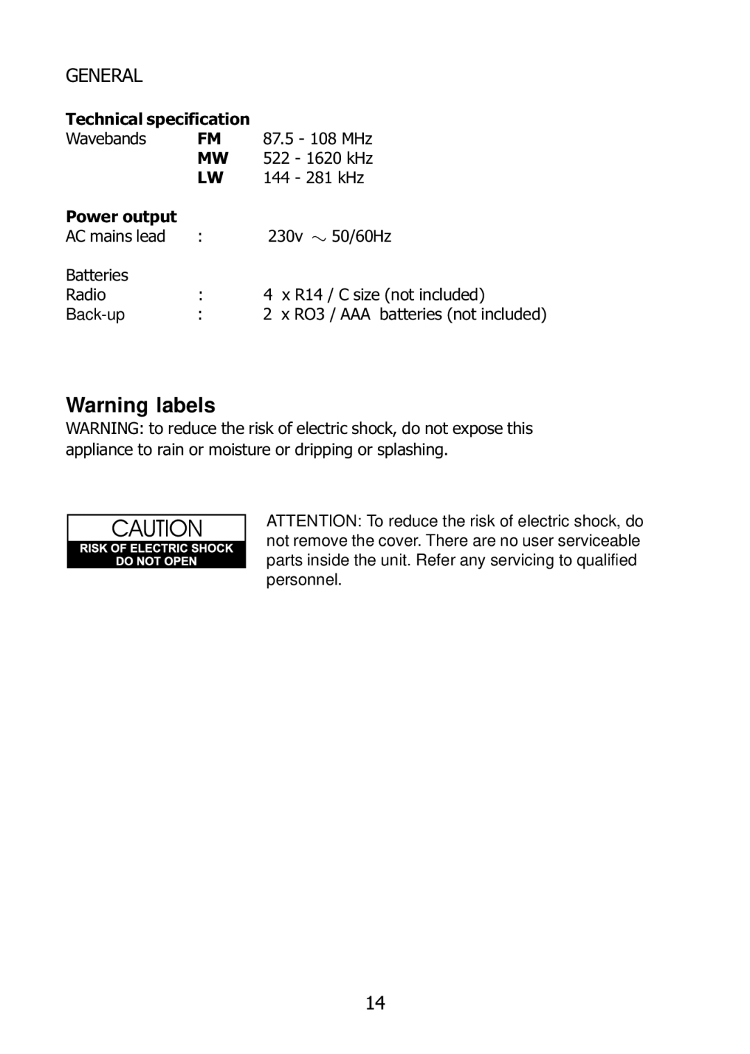 Morphy Richards 27005 operating instructions General 