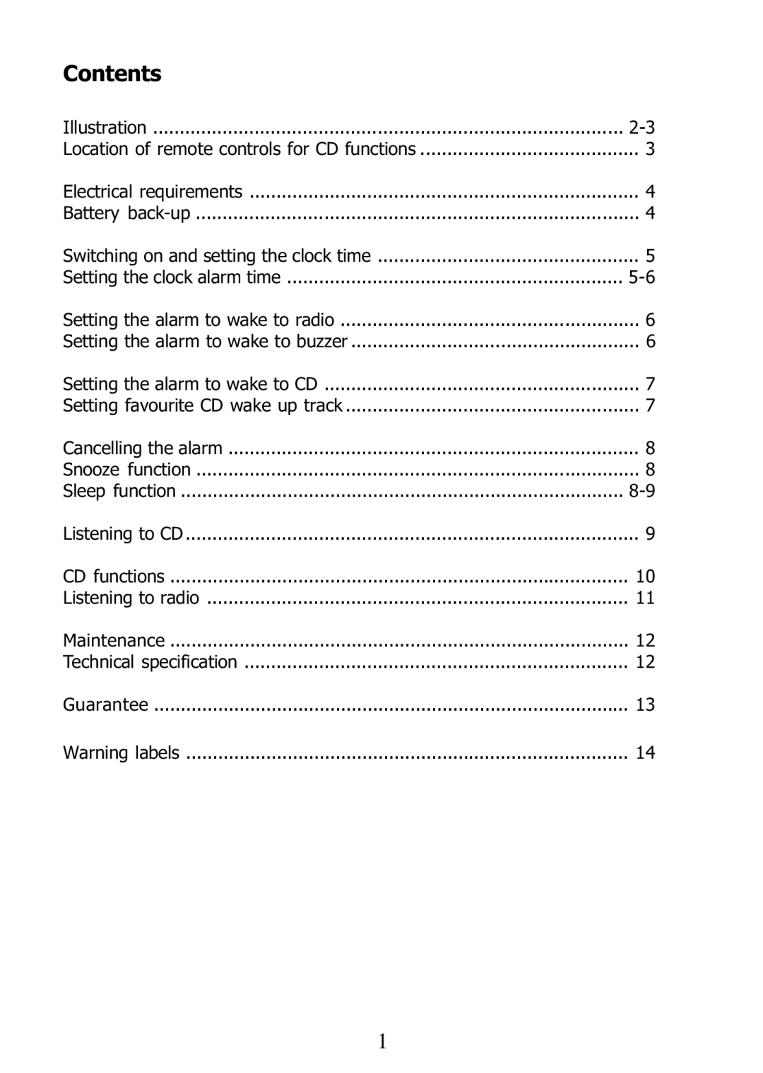 Morphy Richards 29000 operating instructions Contents 