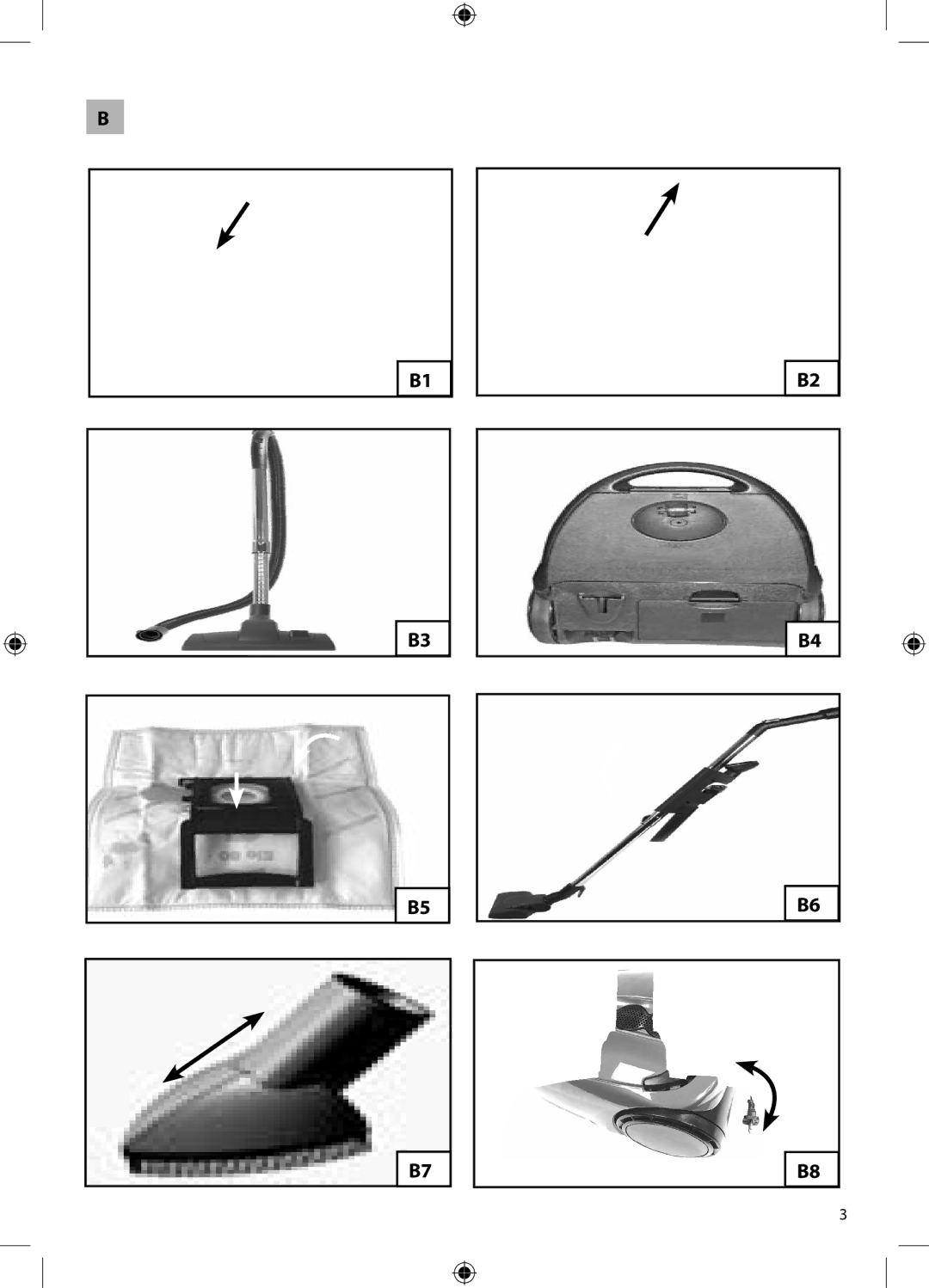 Morphy Richards Bagged cylinder Vacuum operating instructions 