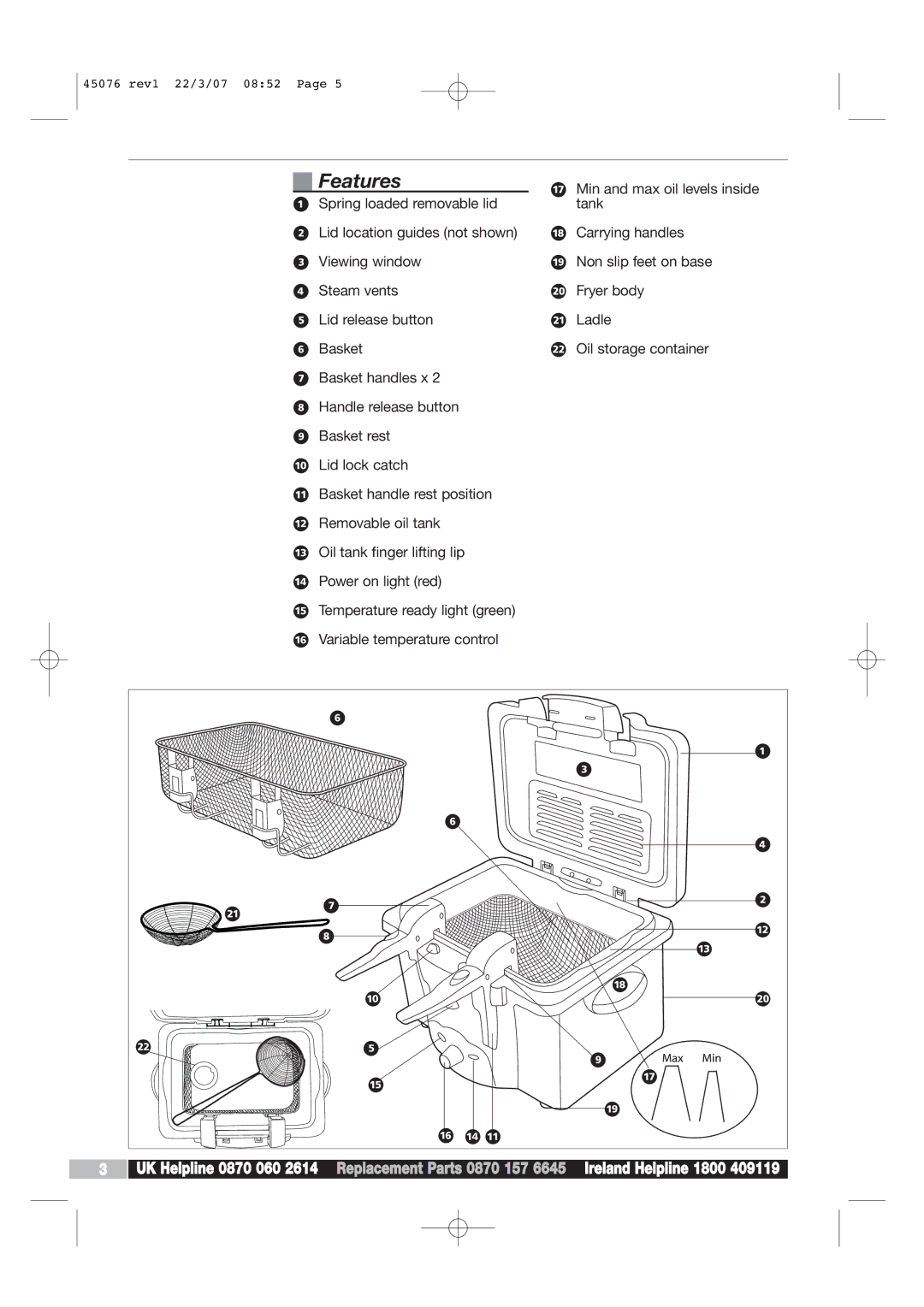 Morphy Richards Coffeemaker manual Features 