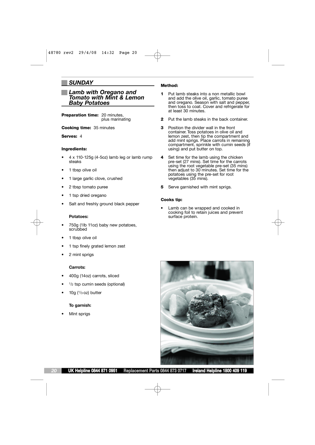 Morphy Richards Intellisteam setup guide Sunday, Potatoes, Carrots 