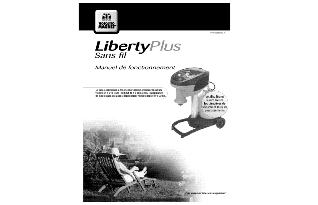 Mosquito Magnet LIBERTY PLUS manual 