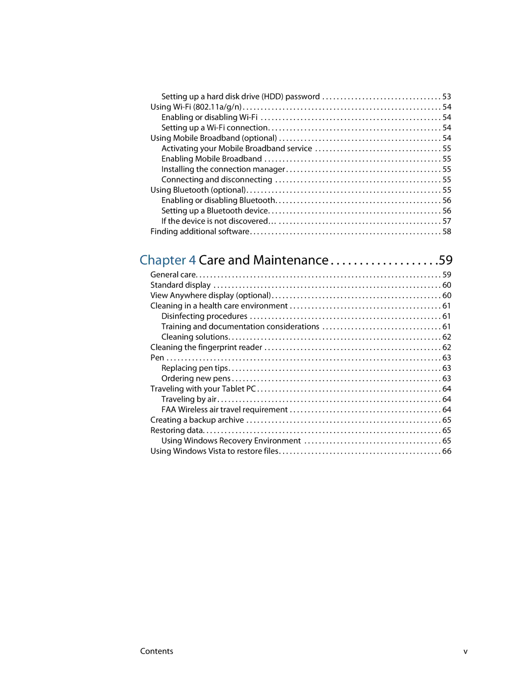 Motion Computing HC334227332, J3400 manual Care and Maintenance 