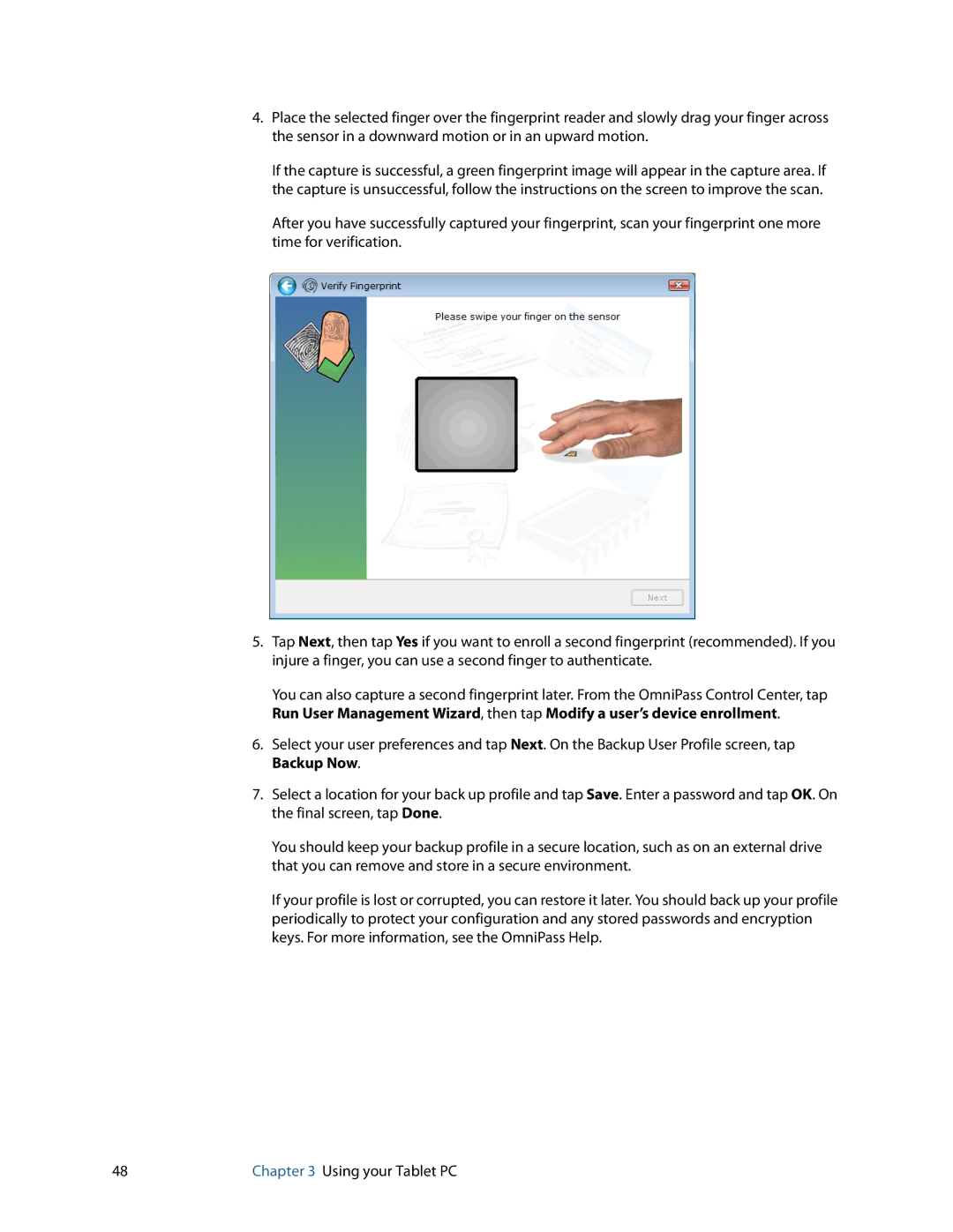 Motion Computing J3400, HC334227332 manual Using your Tablet PC 