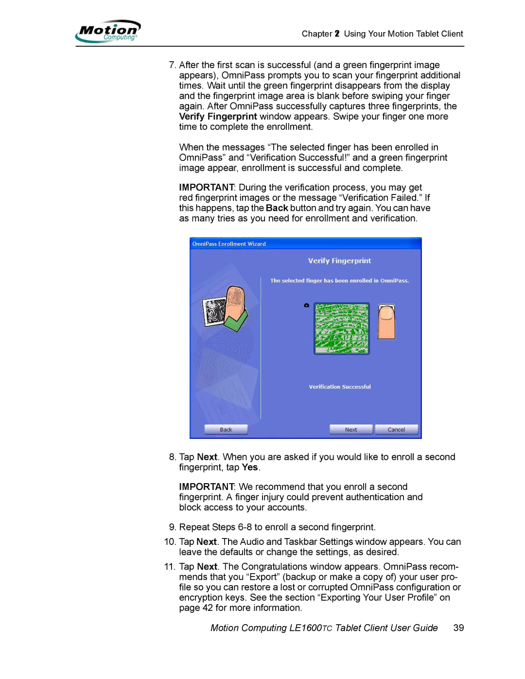 Motion Computing AB52242 manual Motion Computing LE1600TC Tablet Client User Guide 