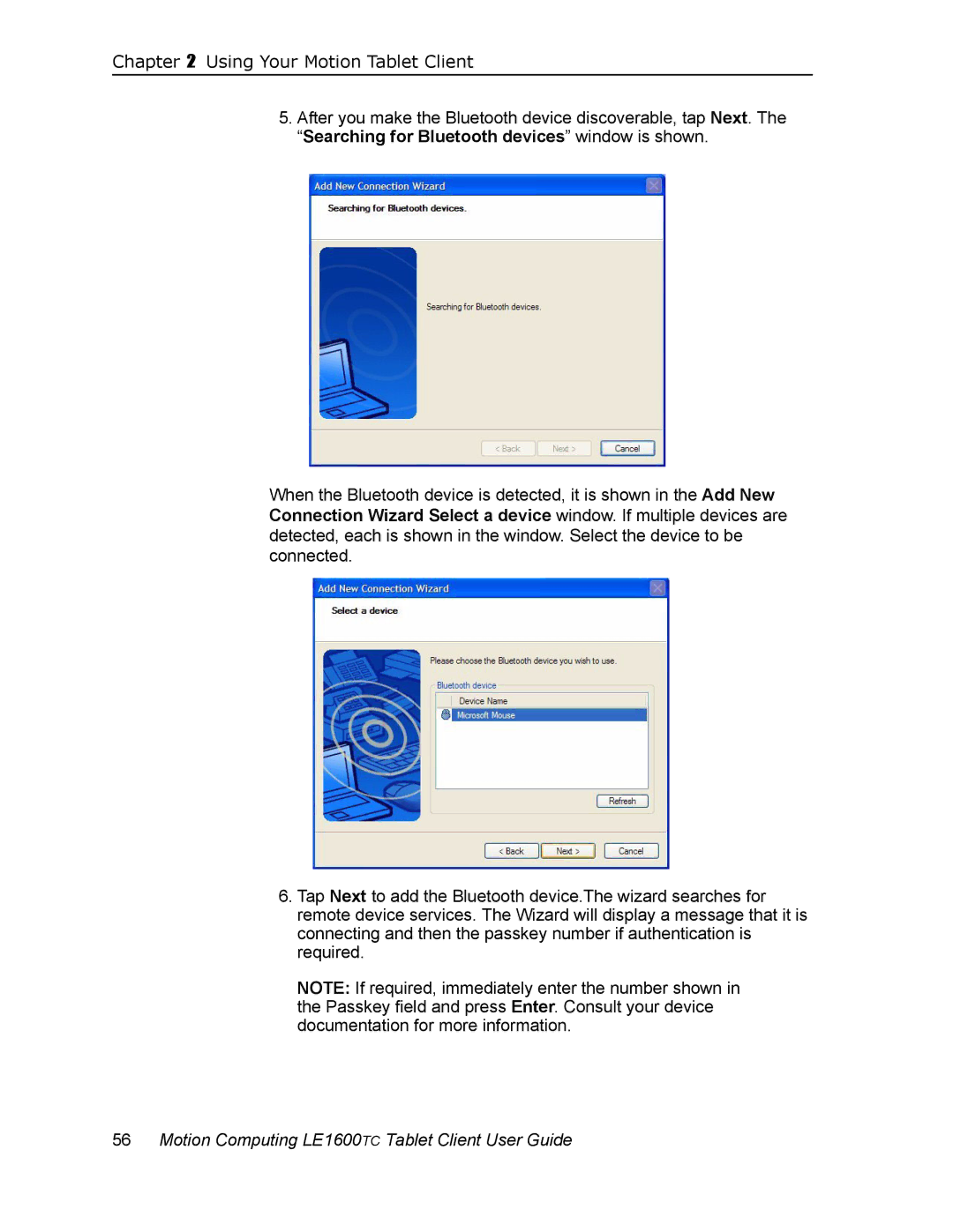 Motion Computing LE1600TC, AB52242 manual Using Your Motion Tablet Client 