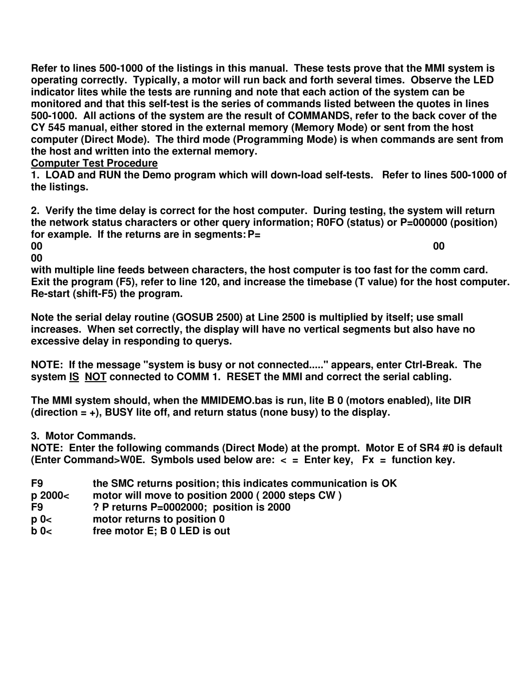 Motion MMI-8S installation manual 