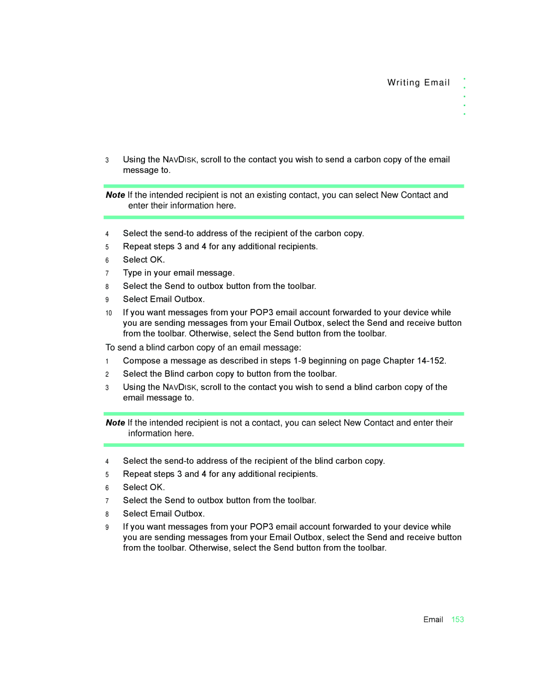 Motorola 009 manual To send a blind carbon copy of an email message 