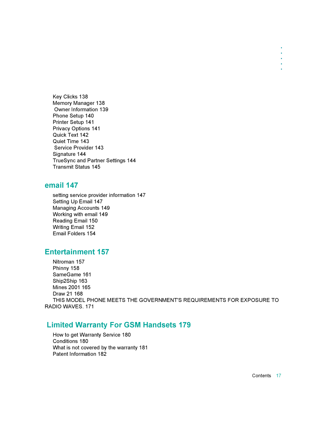 Motorola 009 manual Entertainment 