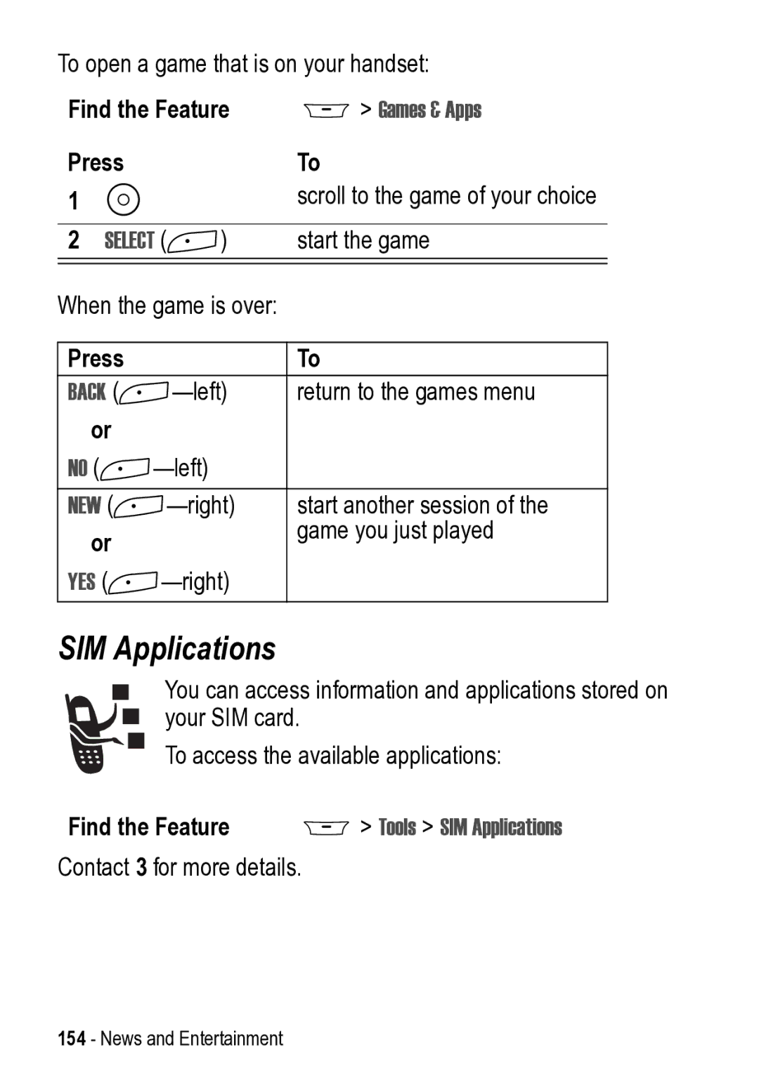 Motorola 031431a manual Tools SIM Applications 