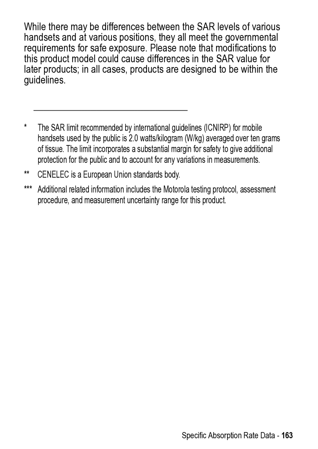 Motorola 031431a manual Cenelec is a European Union standards body 