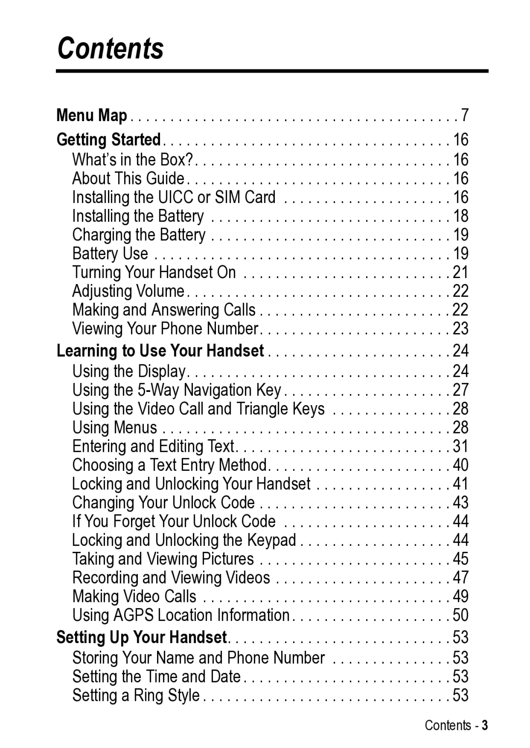 Motorola 031431a manual Contents 