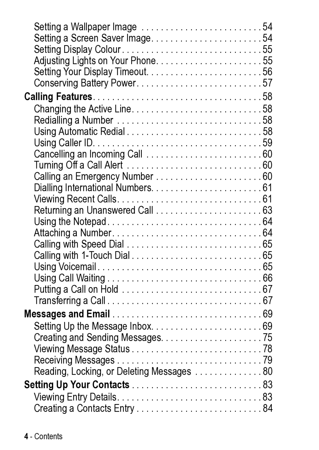 Motorola 031431a manual Contents 