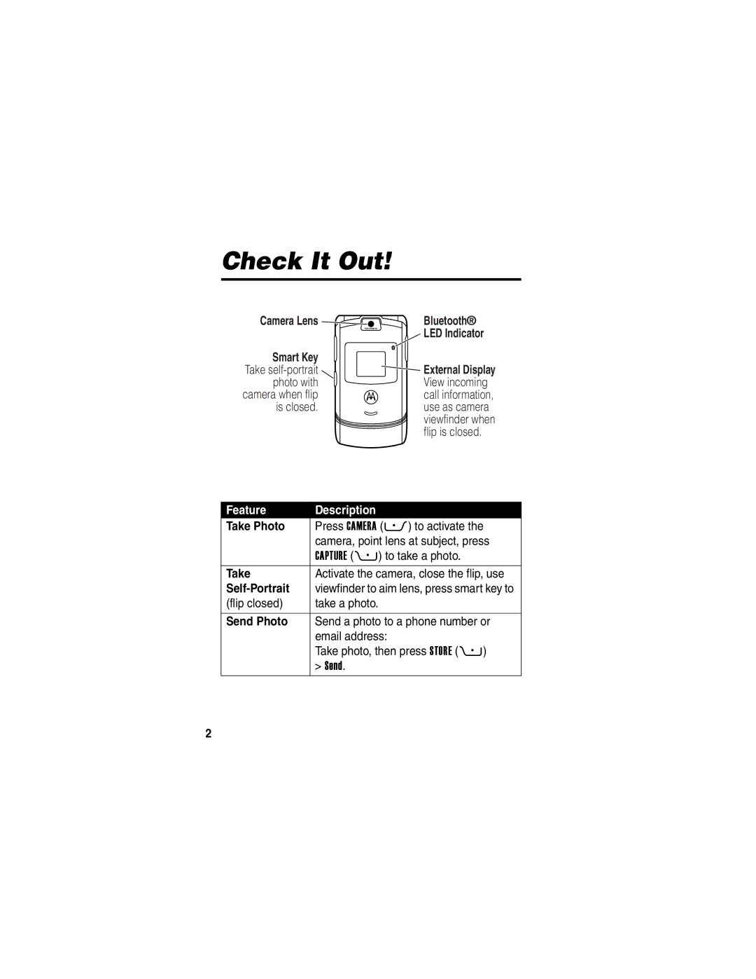 Motorola 040128o manual Check It Out 