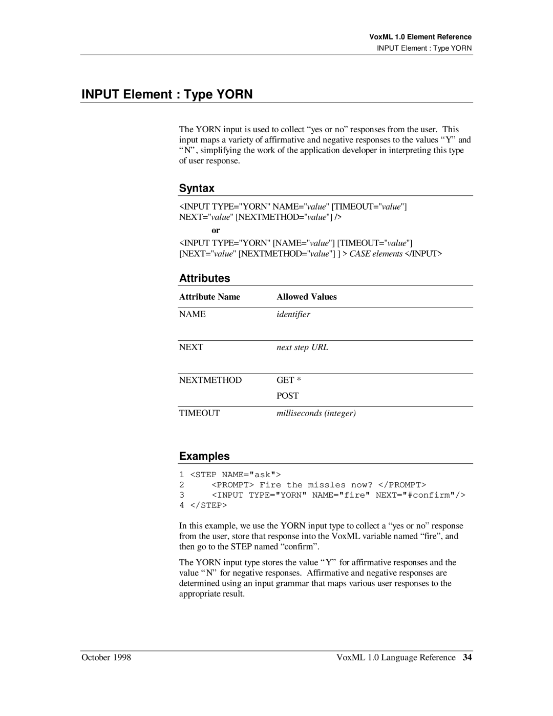 Motorola 1 manual Input Element Type Yorn 