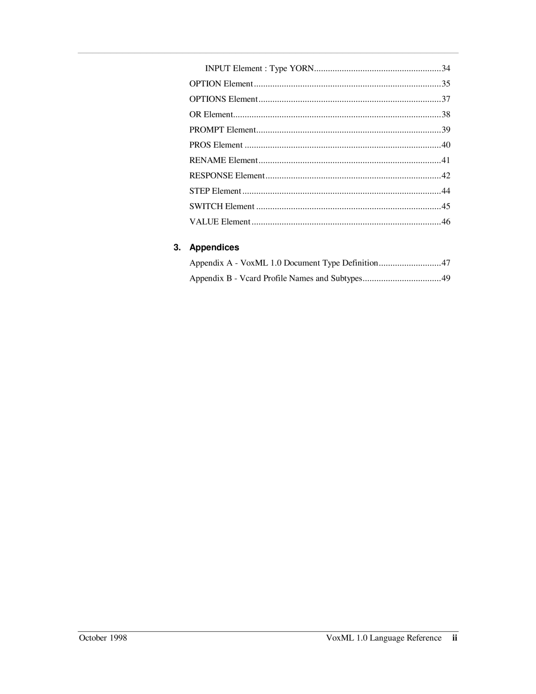 Motorola 1 manual Appendices 