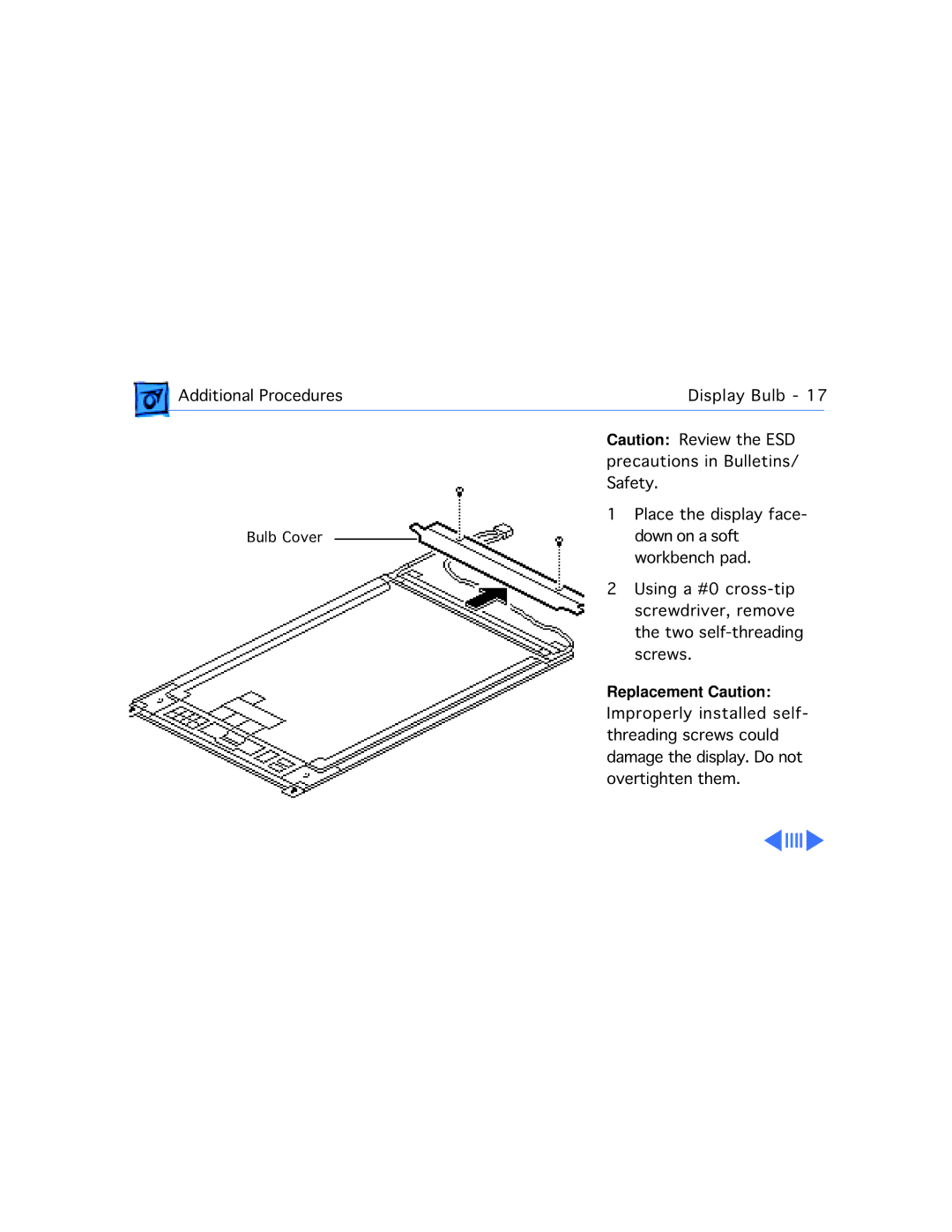 Motorola 100 manual Replacement Caution 