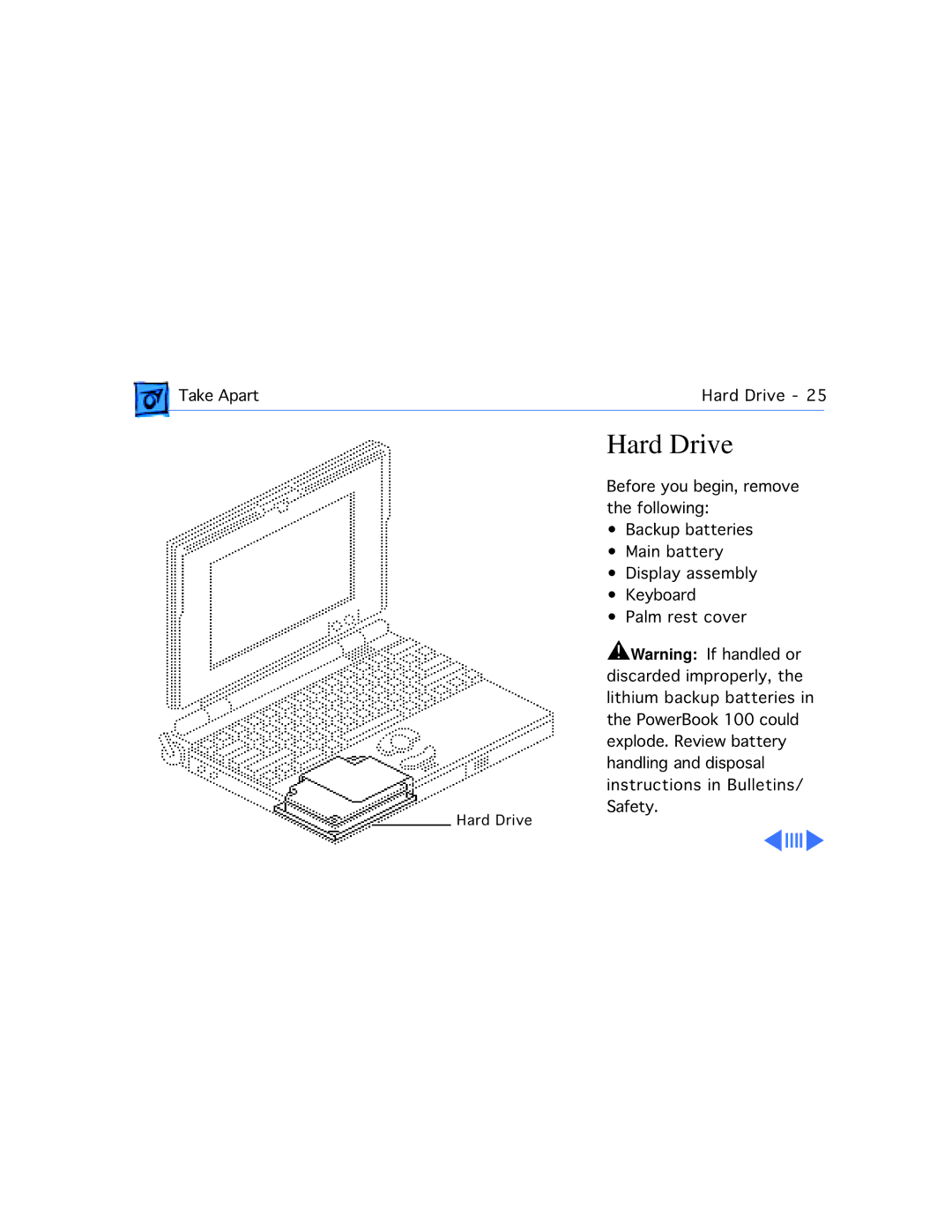 Motorola 100 manual Hard Drive 