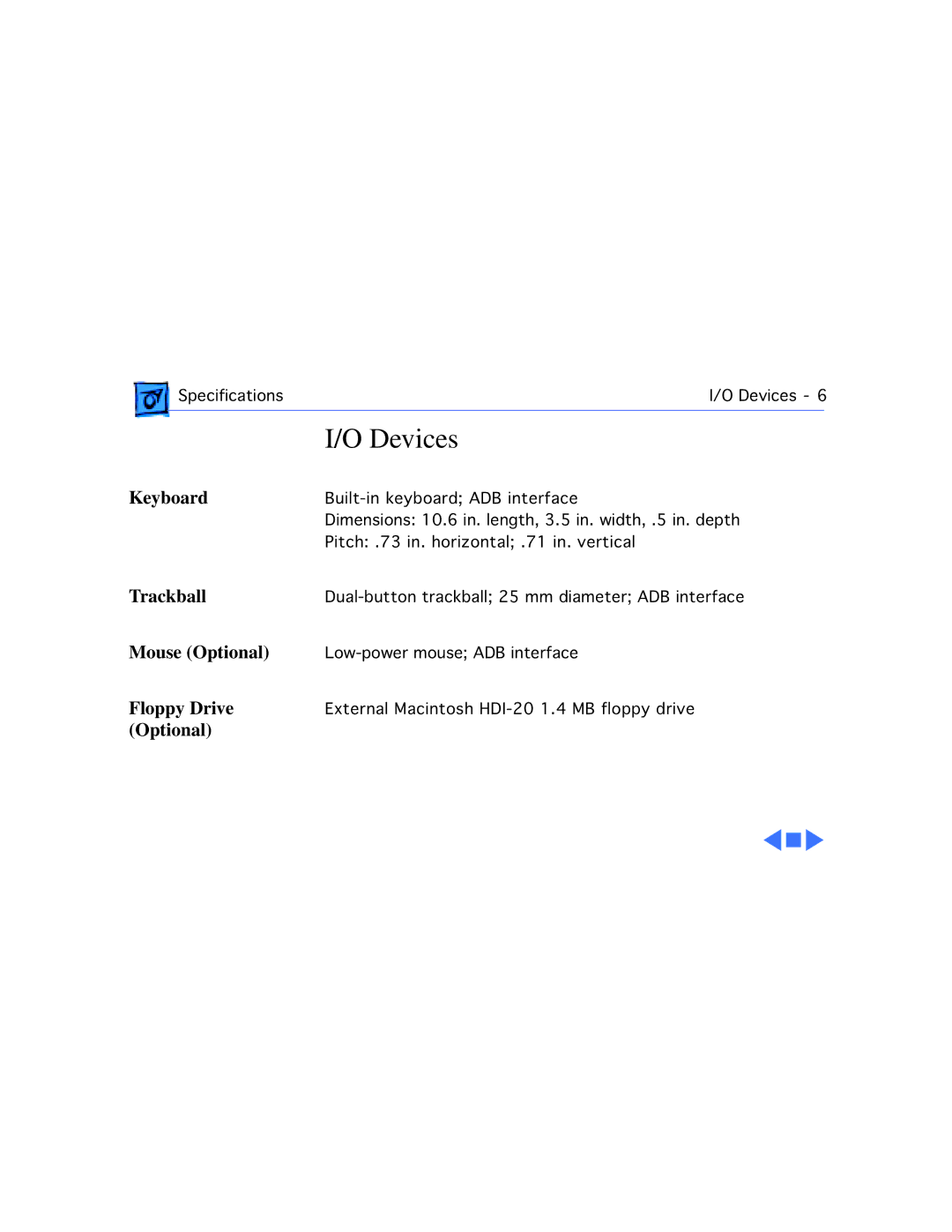 Motorola 100 manual Devices 