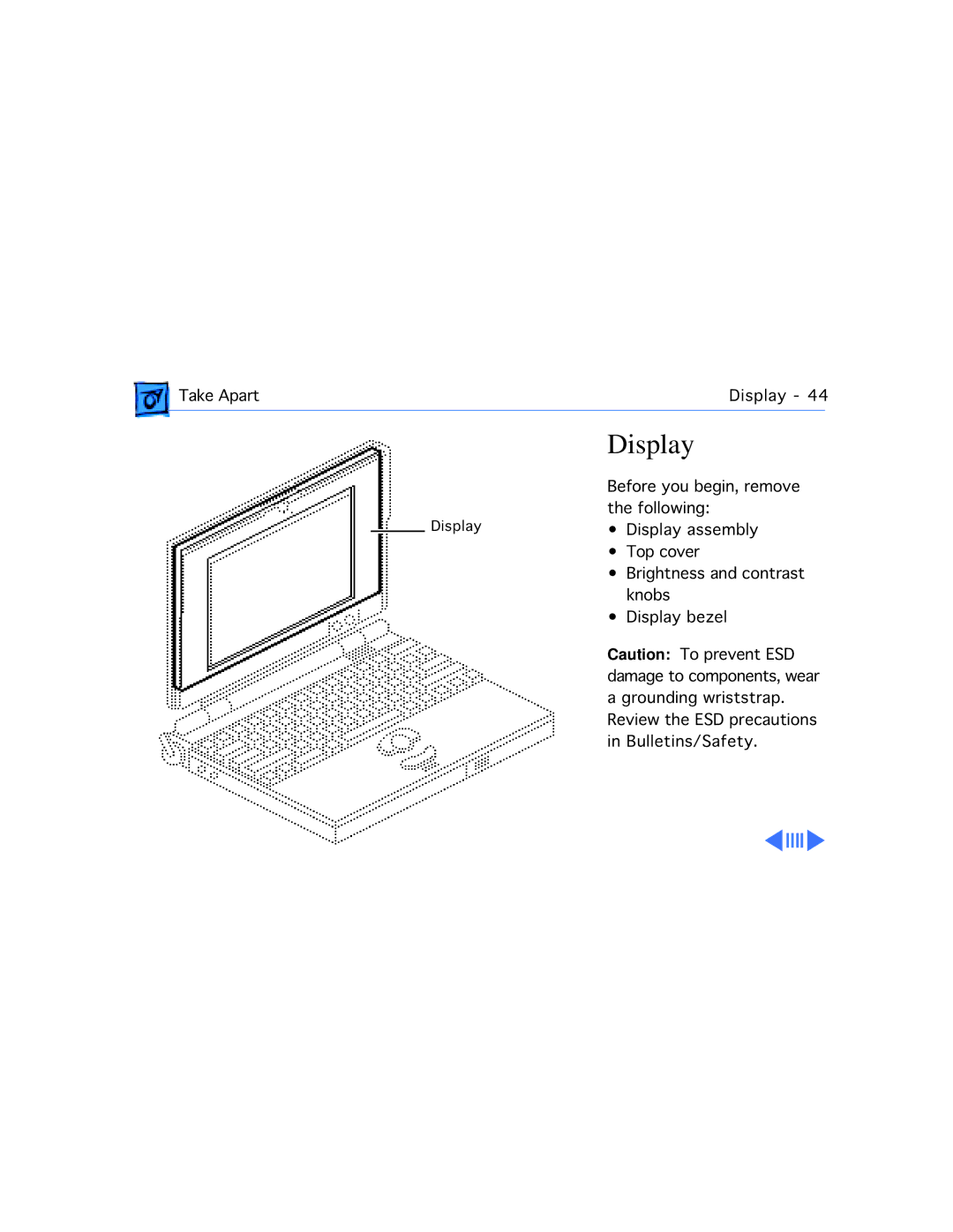 Motorola 100 manual Display 