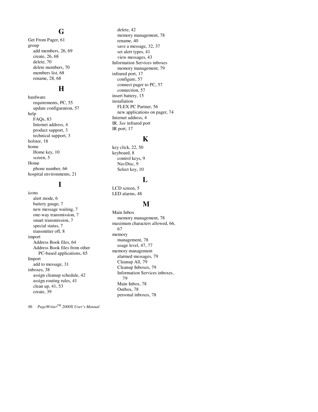 Motorola quick start PageWriterTM 2000X User’s Manual 