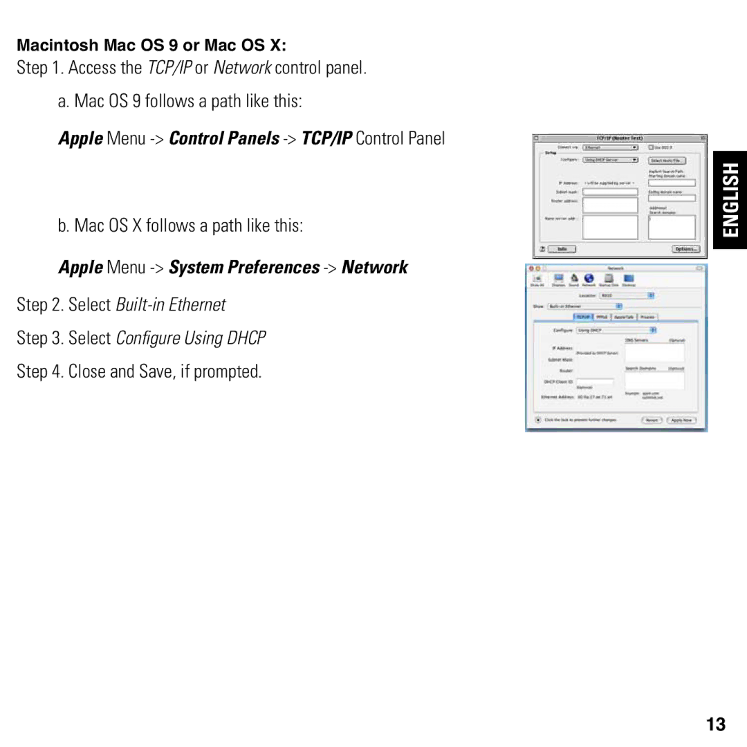 Motorola 2247/57-62 user manual Apple Menu -Control Panels -TCP/IP Control Panel 