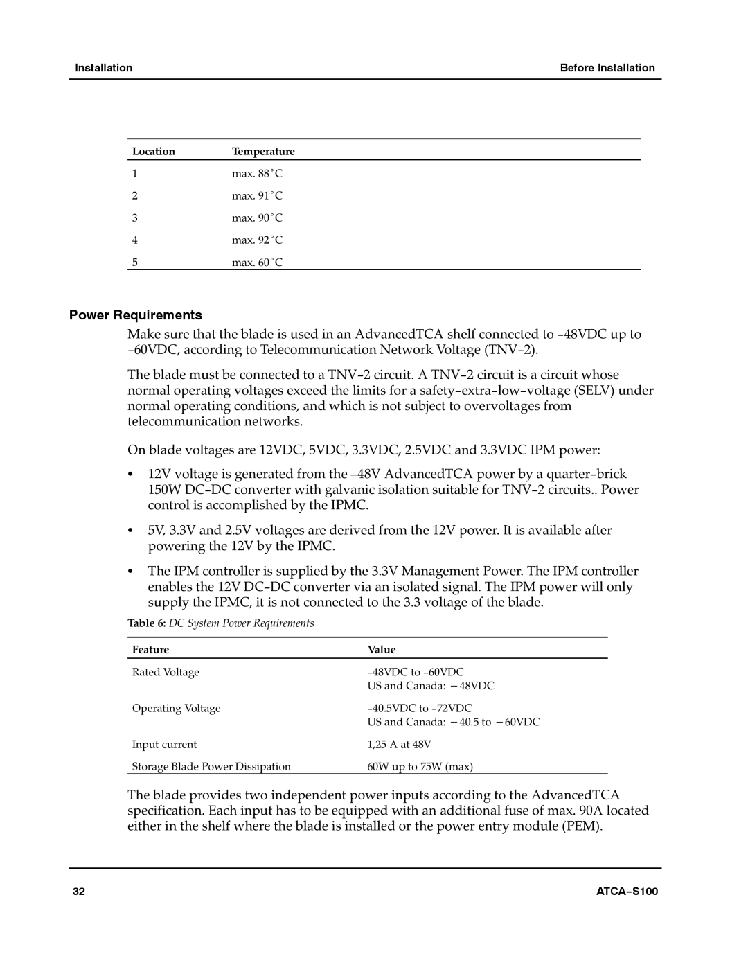 Motorola 228597 manual Power Requirements 