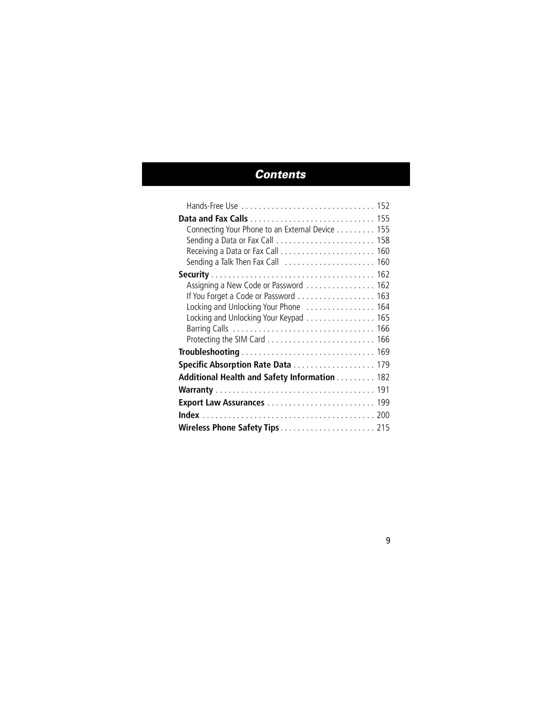 Motorola 280 manual 155, 158, 160 