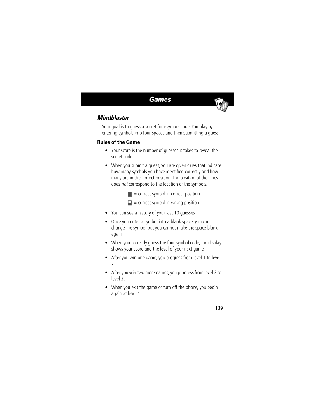 Motorola 280 manual Mindblaster 