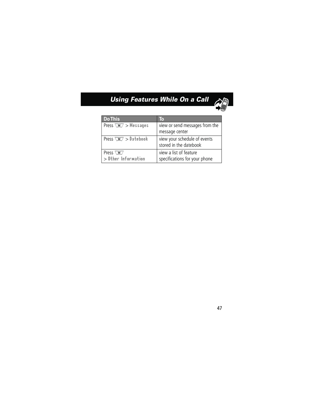 Motorola 280 manual Other Information 