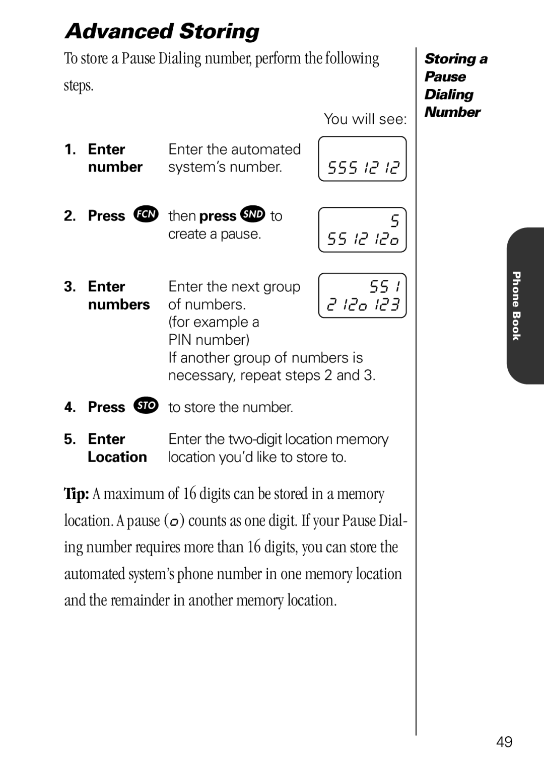 Motorola 3000 specifications Steps, 212o123 